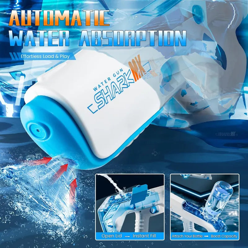 Pistola De Agua Eléctrica Para Niños Y Adulto Alcance 32pies