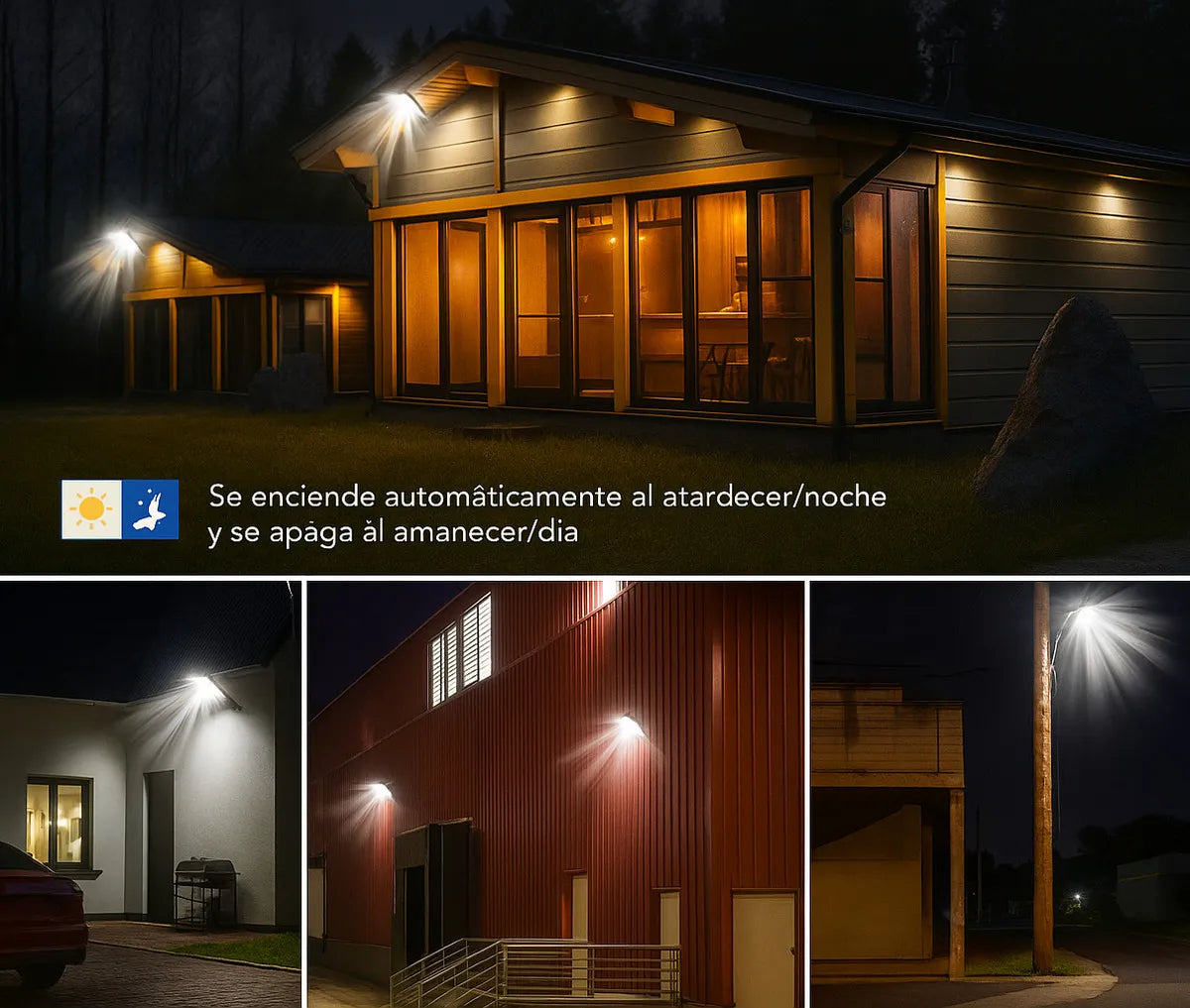 Foco LED Solar 400W EOLAND Exterior con Sensor Movimiento y Control Remoto