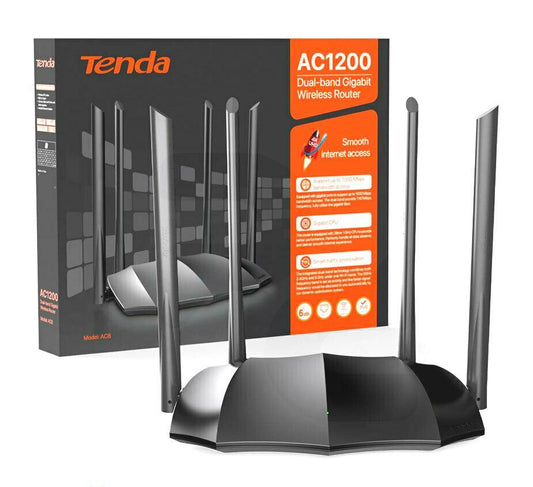 Router Gigabit Tenda AC8 AC1200 Dual Band