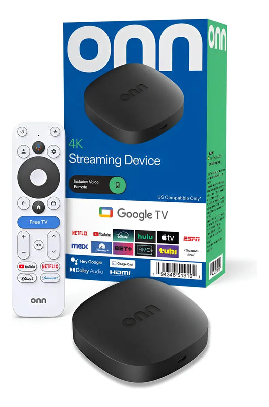 7- ONN TV Box STREAMING GOOGLE TV 4K ULTRA HD