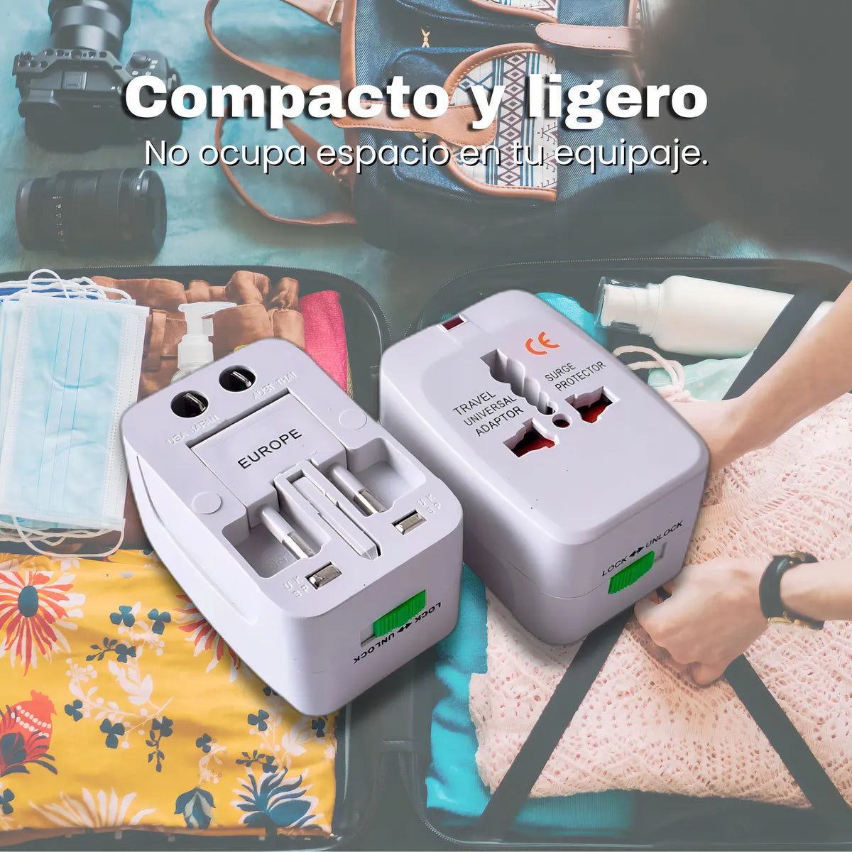 Adaptador Enchufe Universal Para Viajes