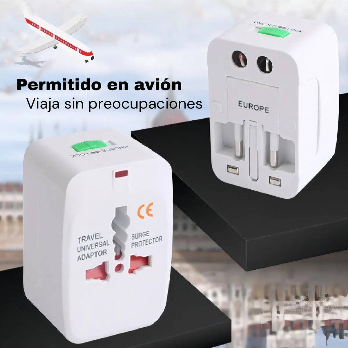 Adaptador Enchufe Universal Para Viajes
