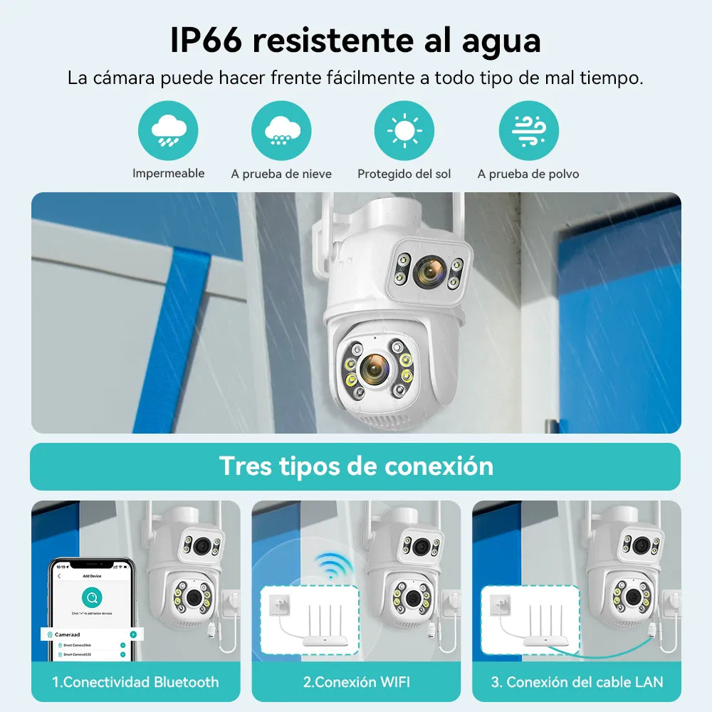 Cámara De Seguridad De 3 Mp Hd Wifi Con Visión Nocturna (icsee)