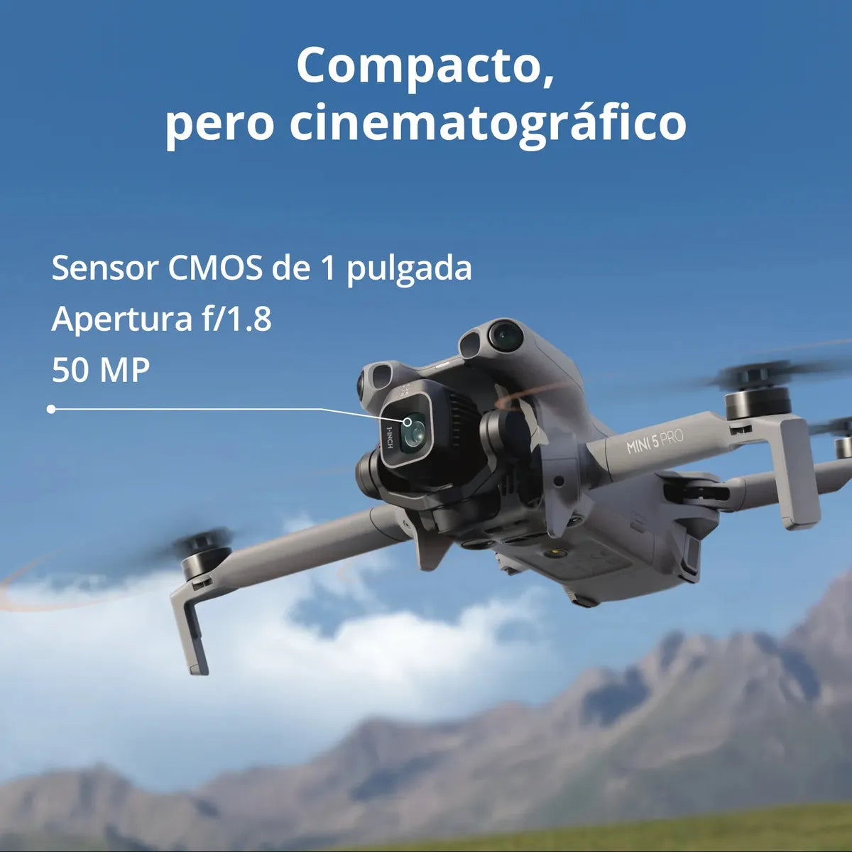 Dron Dji Mini 5 Pro Fly More Combo Plus 4k Con Control Rc2 Gris