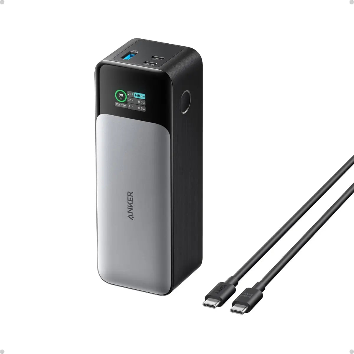 Cargador Portátil Power Bank Anker 737, 24000mah Cargador para Portátiles Salida de 140w.