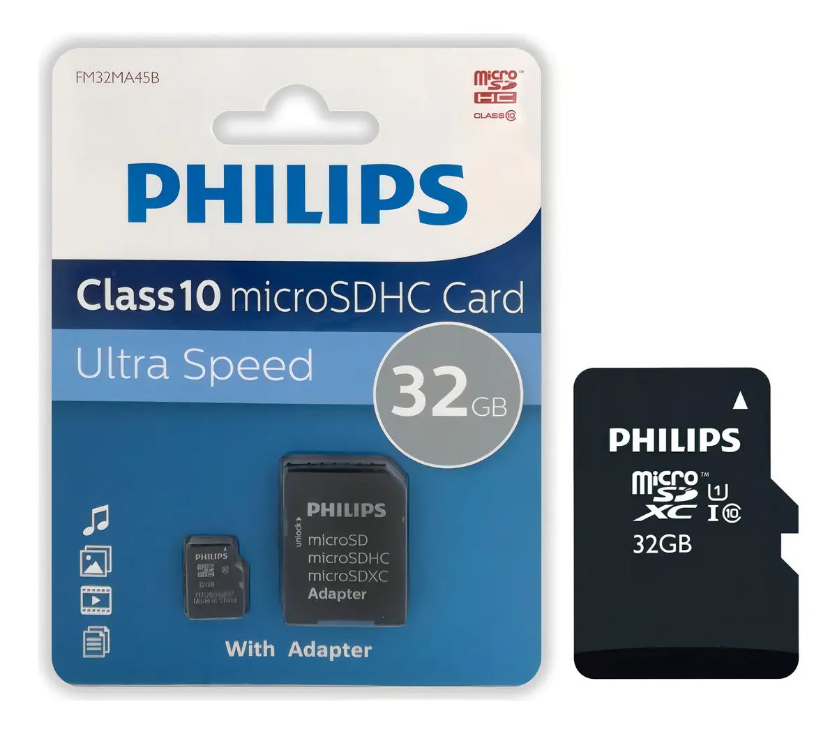 Memoria Micro Sd Philips 32 Gb Clase 10