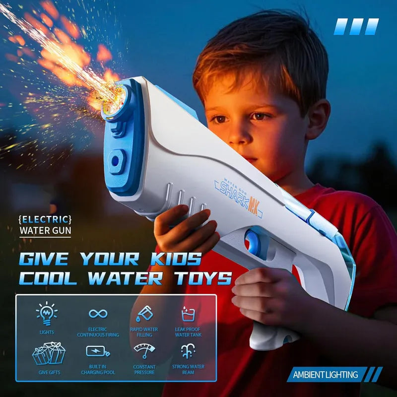 Pistola De Agua Eléctrica Para Niños Y Adulto Alcance 32pies