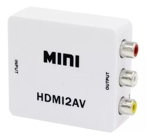 A-Conversor Hdmi A Rca Av Adaptador Full Hd 1080p Y 720p A Av