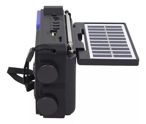 RADIO 8 BANDAS AM/FM/SW PANEL SOLAR, USB Y LUZ Tecnolab