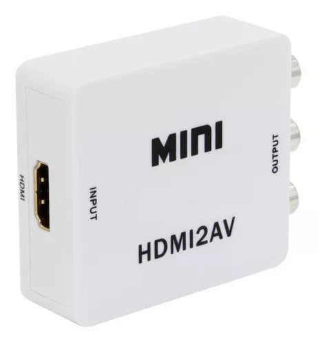 A-Conversor Hdmi A Rca Av Adaptador Full Hd 1080p Y 720p A Av