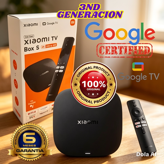 6-Xiaomi Tv Box S 3ra Generación CERTIFICADO 4K Ultra HD (Google TV) Streaming