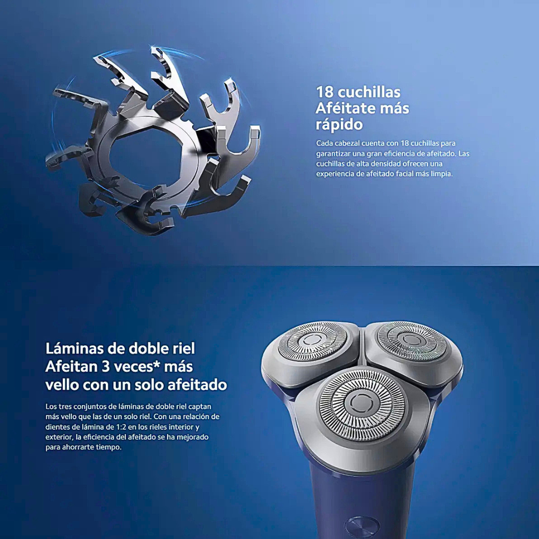 8-Afeitadora Xiaomi Electric Shaver S101 Afeitado rápido, preciso y sin esfuerzo