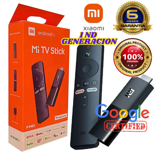 3-Xiaomi Mi TV Stick 1Ra Generación Con Certificación Por Google Streaming