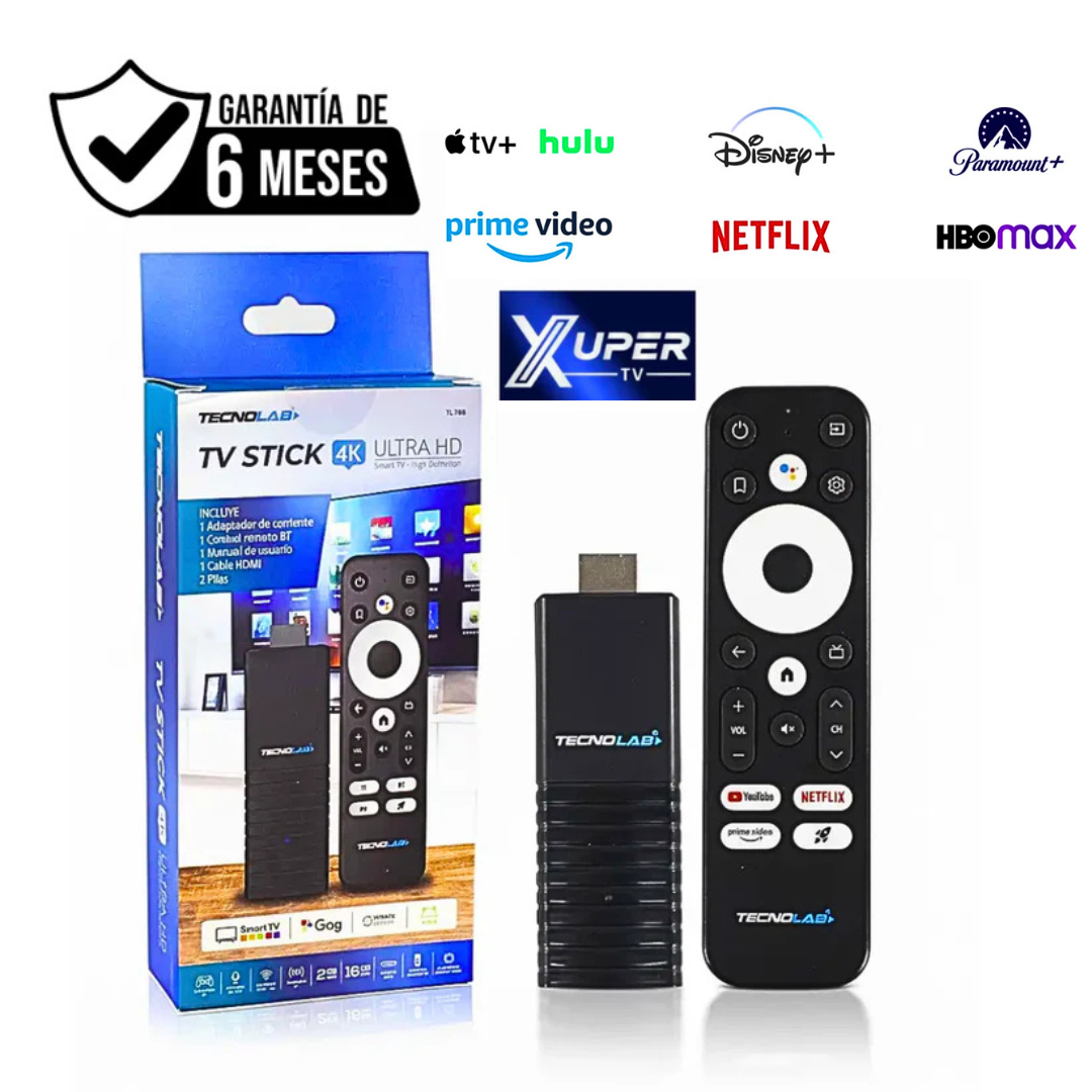 2-TV Stick Tecnolab Ultra HD 4K HDMI TL708PLUS Streaming