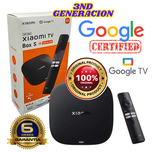 6-Xiaomi Tv Box S 3ra Generación CERTIFICADO 4K Ultra HD (Google TV) Streaming