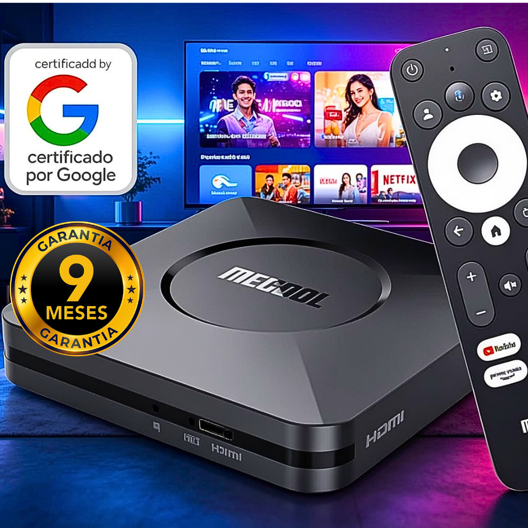 7- Mecool TV Box GOOGLE TV  M2 Pro 4K ULTRA HD (Certificado)