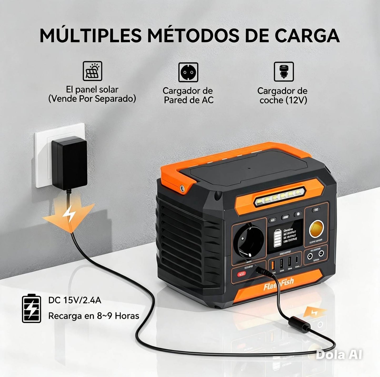 Estación De Energía Portátil Flashfish P66 230Wh 300W , Generador Solar Para Camping, CPAP, Hogar, Emergencias Y Cortes De Luz