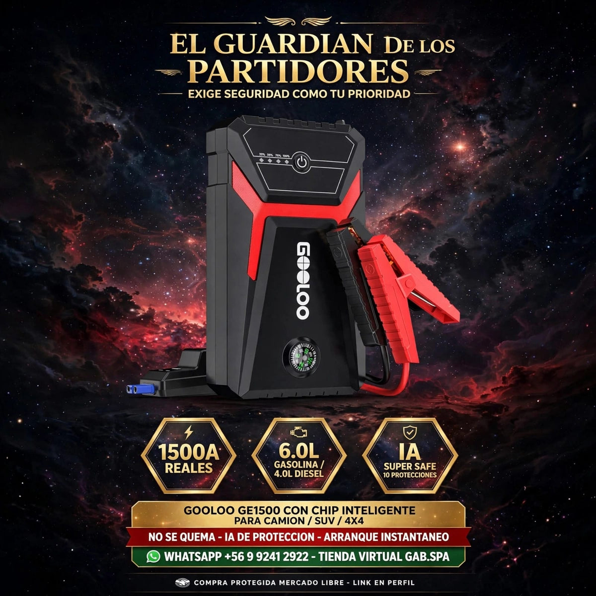 Gooloo Ge1500 Arrancador De Batería