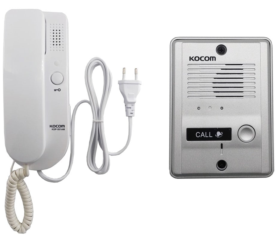 KIT PORTERO CITOFONO 2 HILOS C/ALTAVOZ KDP-501AM + MS-2D