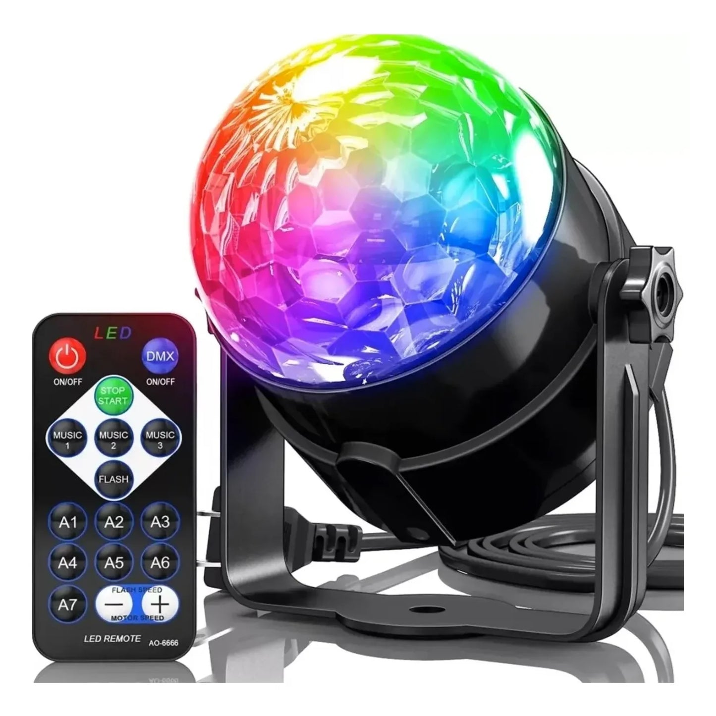Mini Bola De Luces Led Multicolor Dblue Dbpled31 Control Remoto