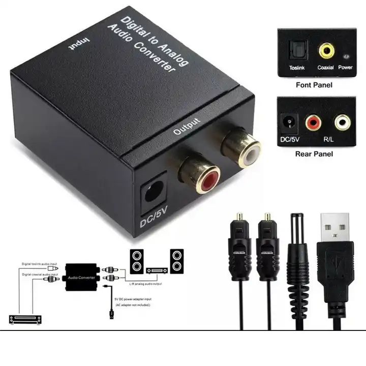 Convertidor de Audio Optico Digital a RCA