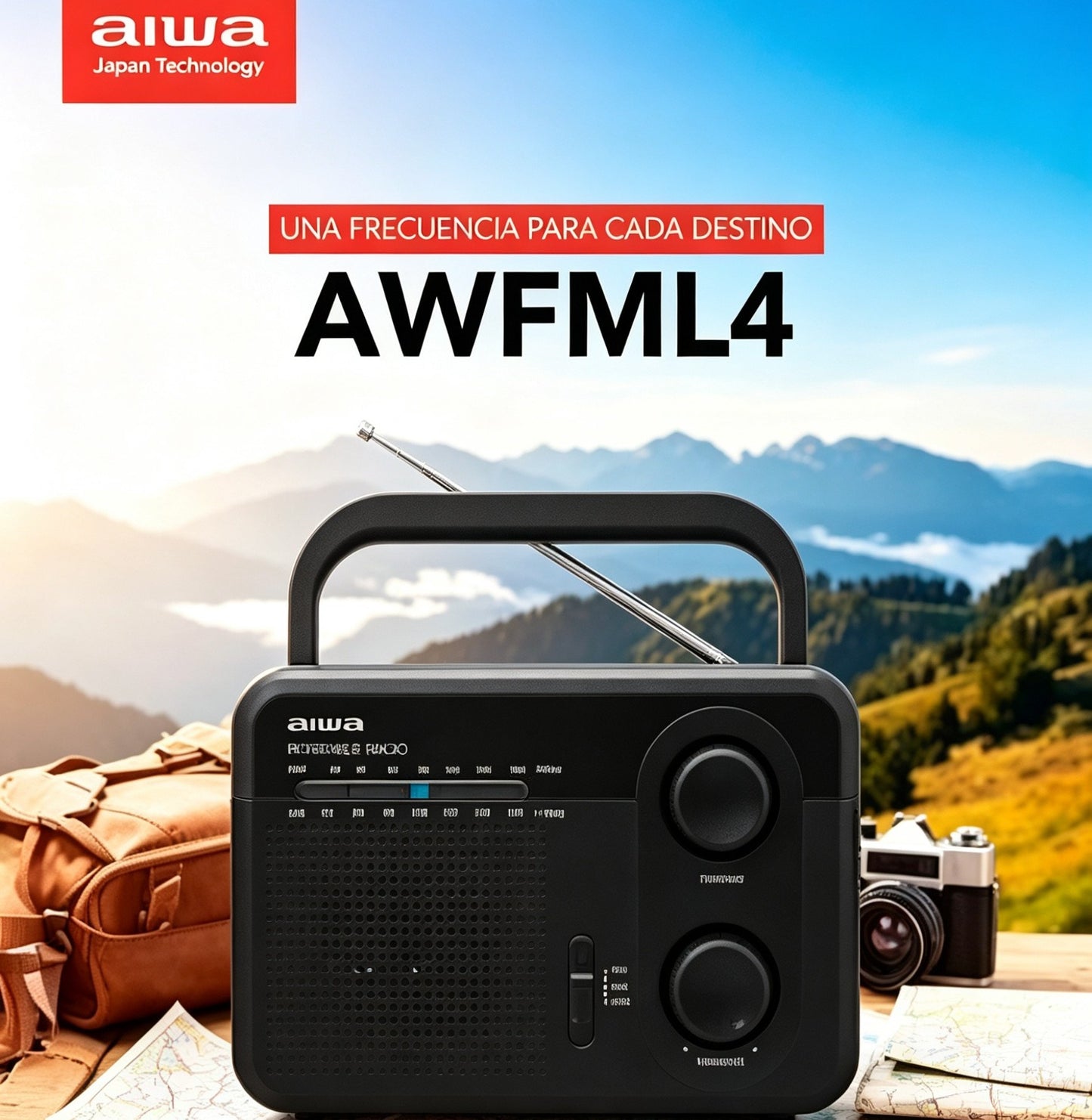Radio Portátil Aiwa Fmam Awfml4 Analogica AM-FM