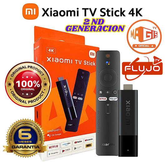 4-Xiaomi TV Stick 4K Con Certificación Por Google. Streaming